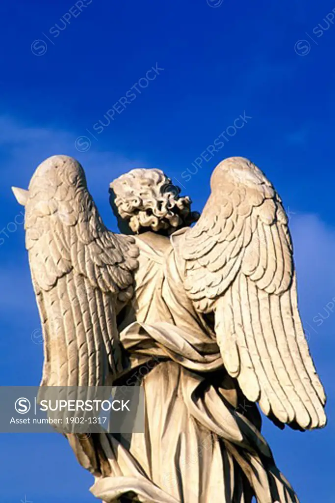 Italy Rome Angel by Bernini Ponte Sant Angelo