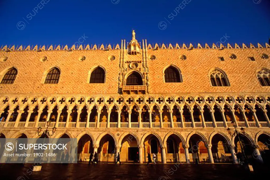 Italy Venice The Doges Palace Palazzo Ducale exterior facade