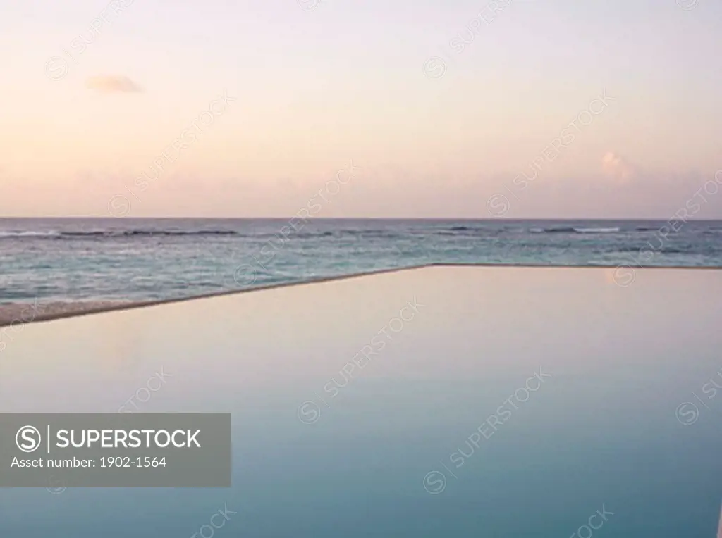 Mexico Quintana Roo Yucatan Peninsula Akumal Mayan Riviera infinity pool