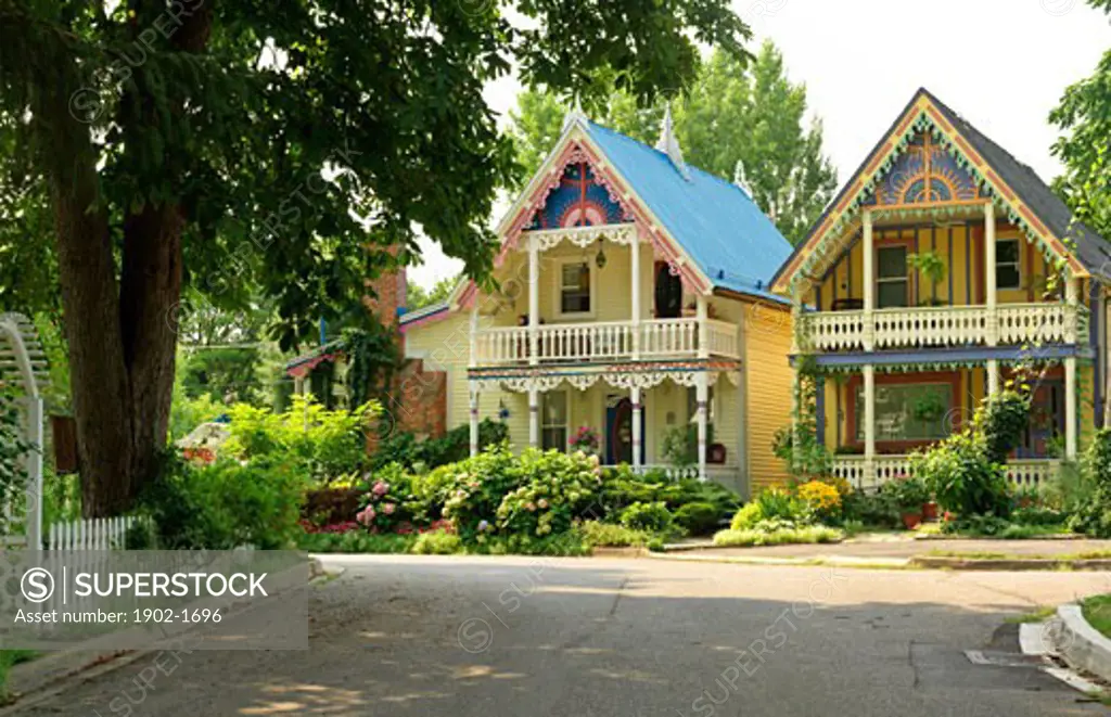 Canada Ontario Grimsby Grimsby Park Victorian style homes one of the original Chautauqua assembly in Canada