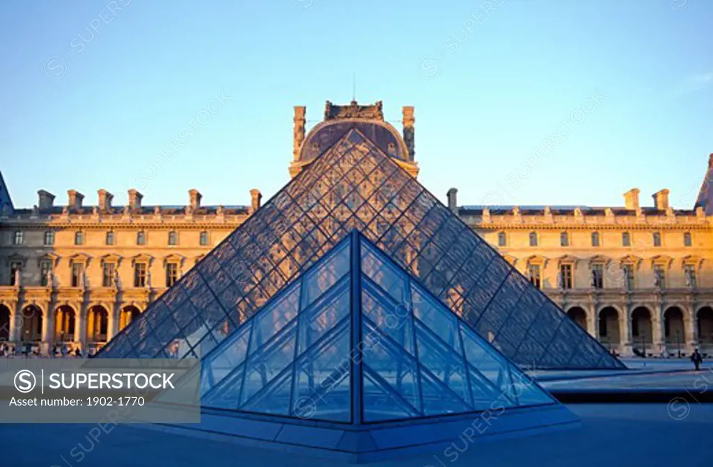 France Paris The Louvre with I M Peis pyramid