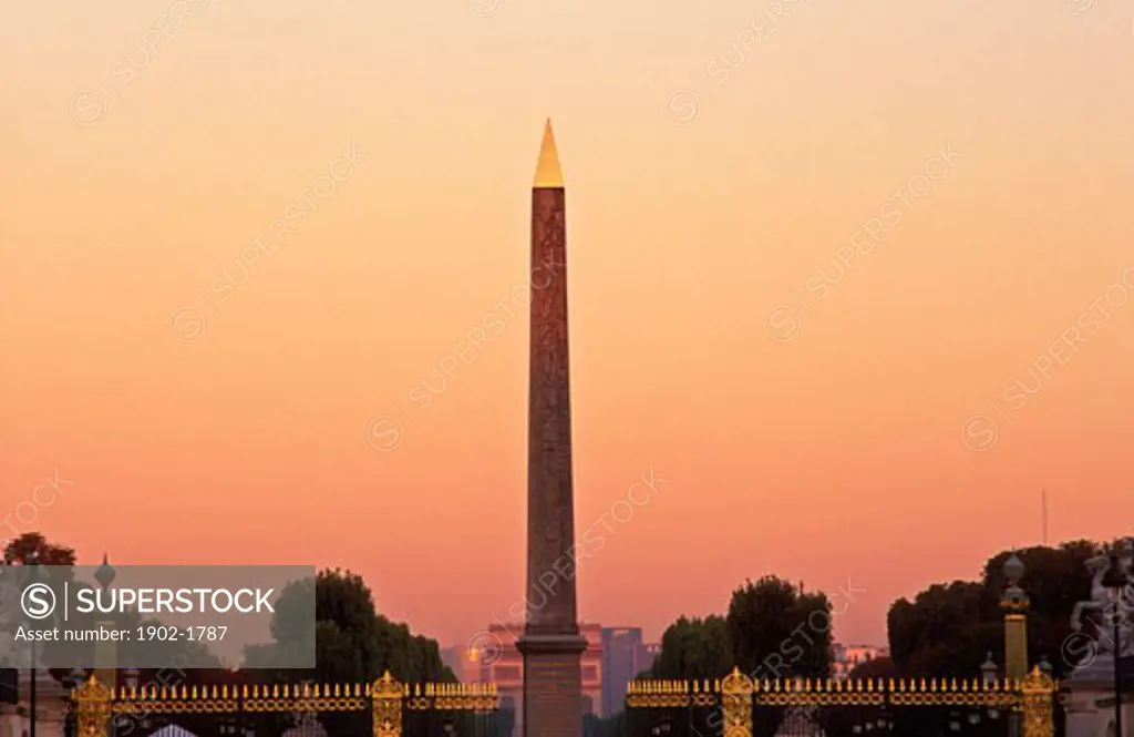 France Paris Place de la Concorde the Obelisk