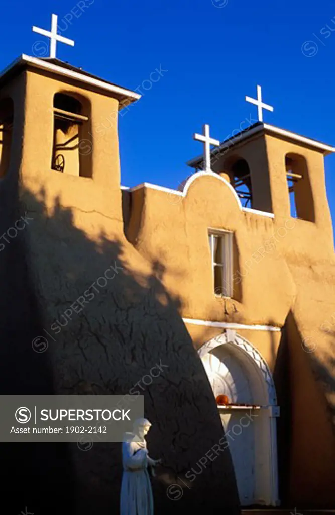 USA New Mexico Ranchos de Taos Church of Saint Francis of Assisi built in 1730
