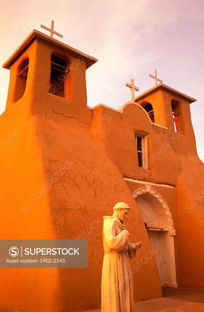 USA New Mexico Ranchos de Taos Church of Saint Francis of Assisi built in 1730