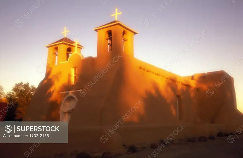 USA New Mexico Ranchos de Taos Church of Saint Francis of Assisi 1730