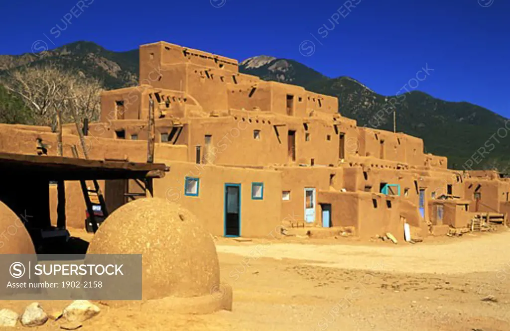 USA New Mexico Taos Pueblo Continuous habitation since AD 1350   NO PROPERTY RELEASE