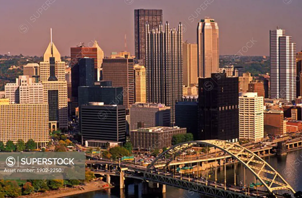 USA Pennsylvania Pittsburg skyline