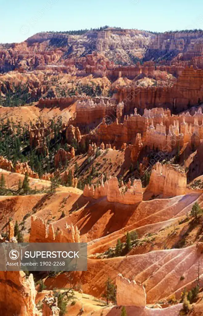 USA Utah Bryce Canyon National Park view of Bryce amphitheatre