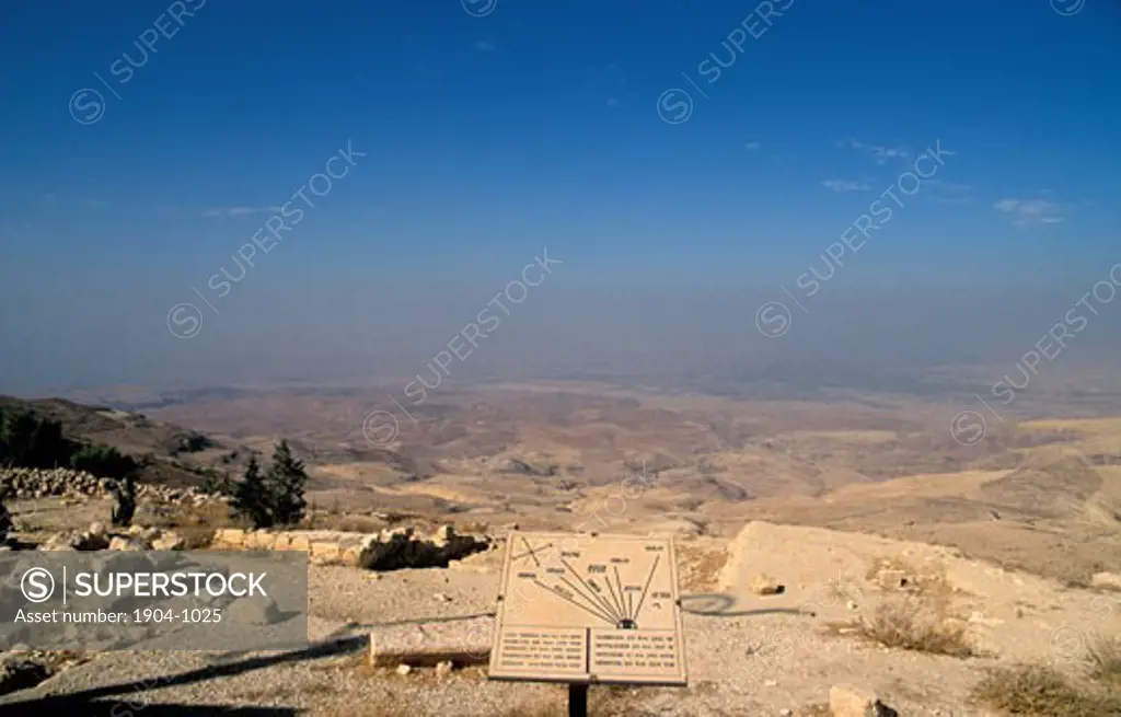 Jordan the view West of Mount Nebo