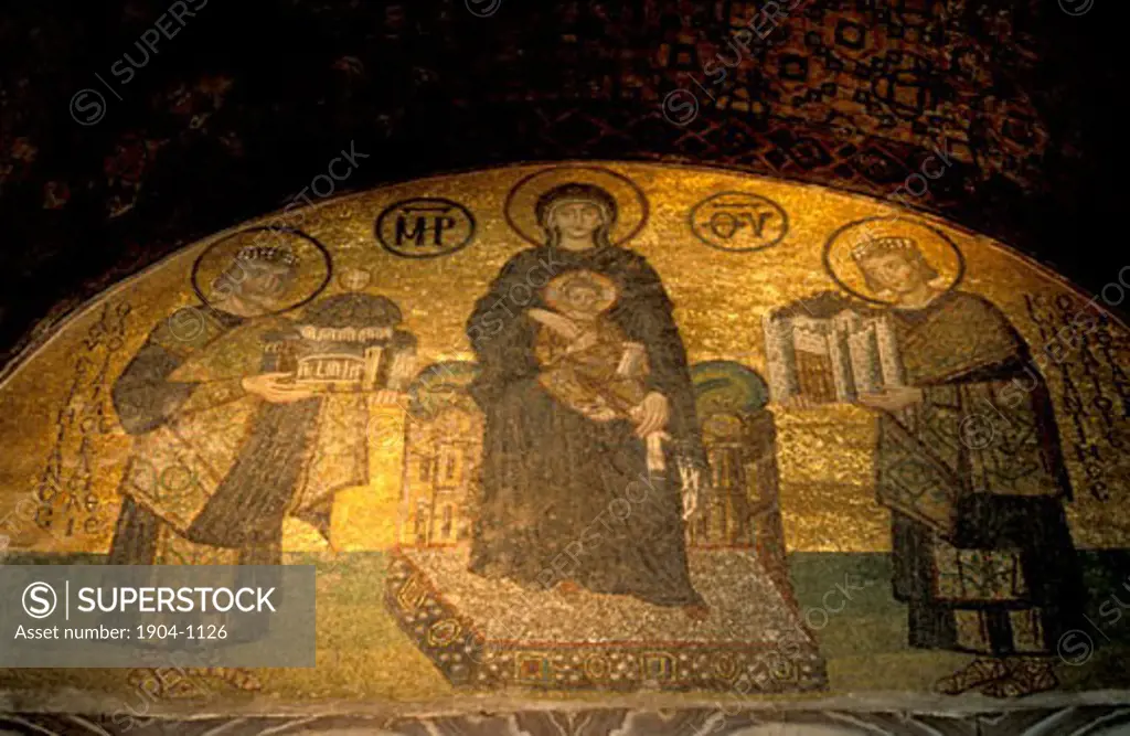 Istanbul Byzantine mosaic at the Kariye museum