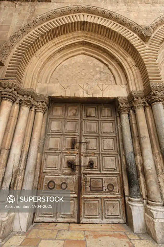 doors of the Church of the Holy Sepulchre Jerusalem