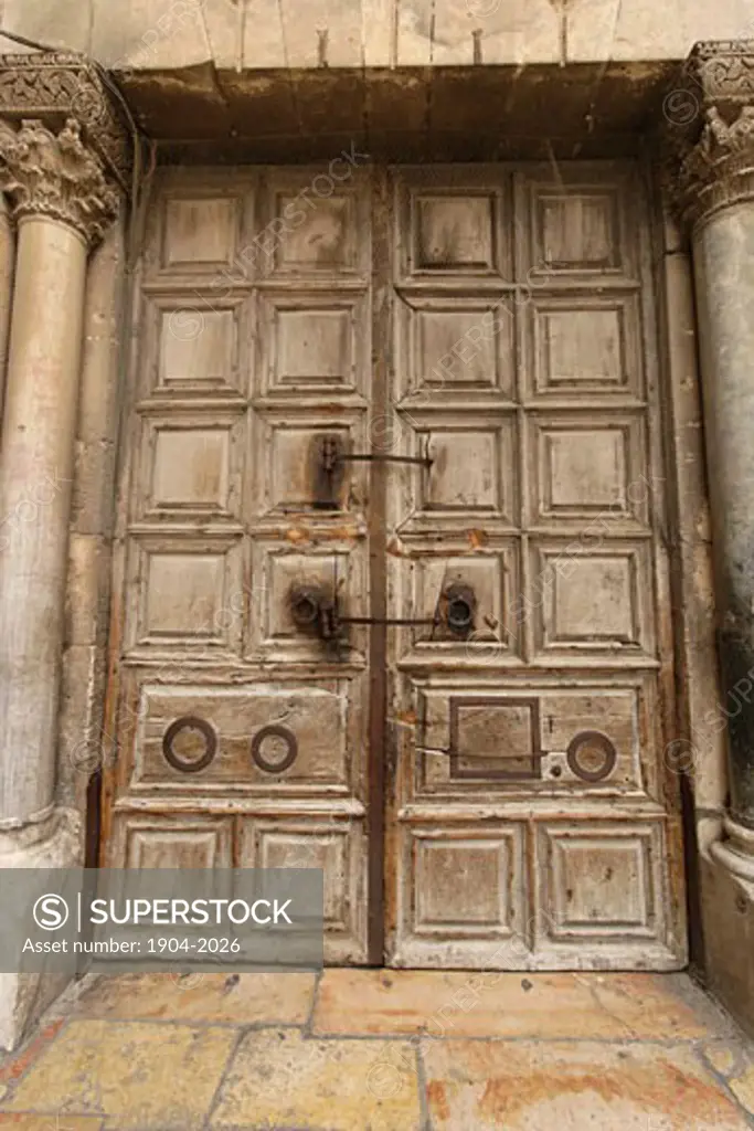 doors of the Church of the Holy Sepulchre Jerusalem
