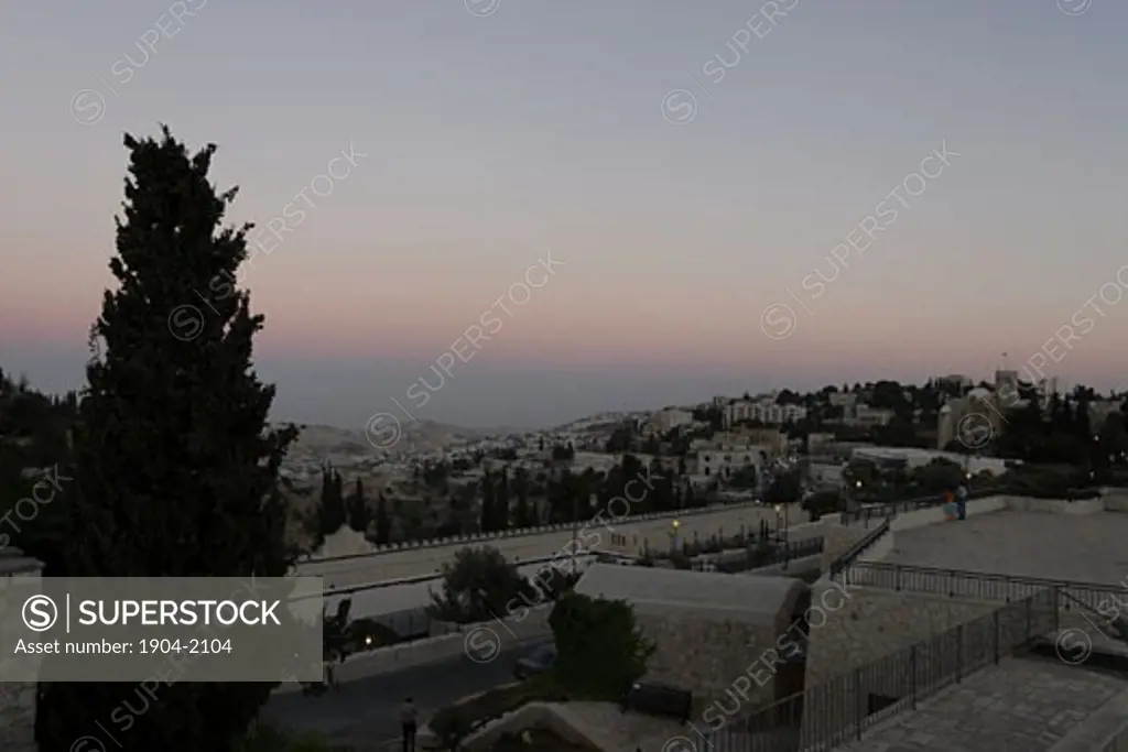 Hinom valley as seen from Mishkenot Shaananim Jerusalem