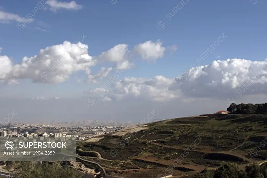 view from the eastern side on Mount Scopus Jerusalem