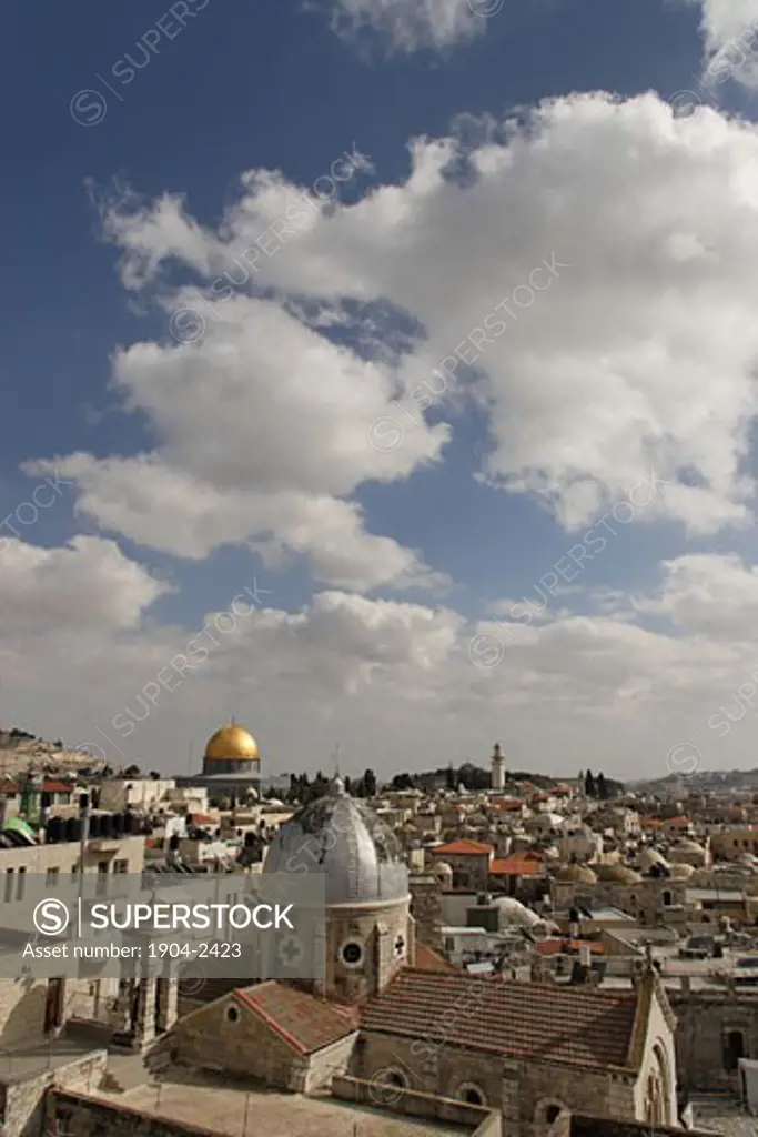 View of Jerusalem Old City from the Austrian Hospice