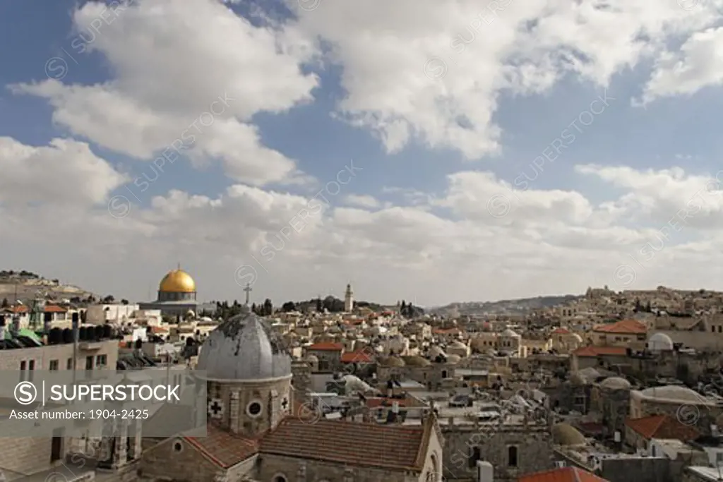 View of Jerusalem Old City from the Austrian Hospice