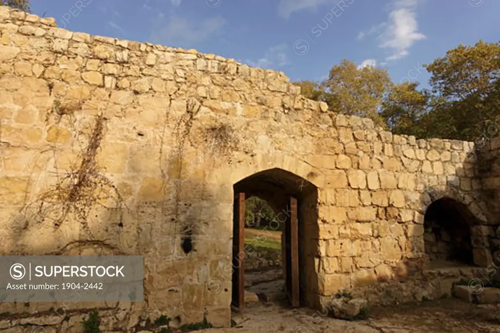 Crusader-period building at Ein Hemed National Park