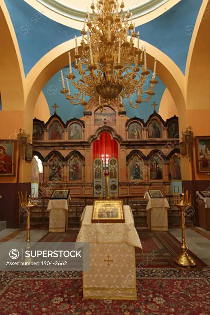 Interior of the Russian Orthodox Church in Hebron