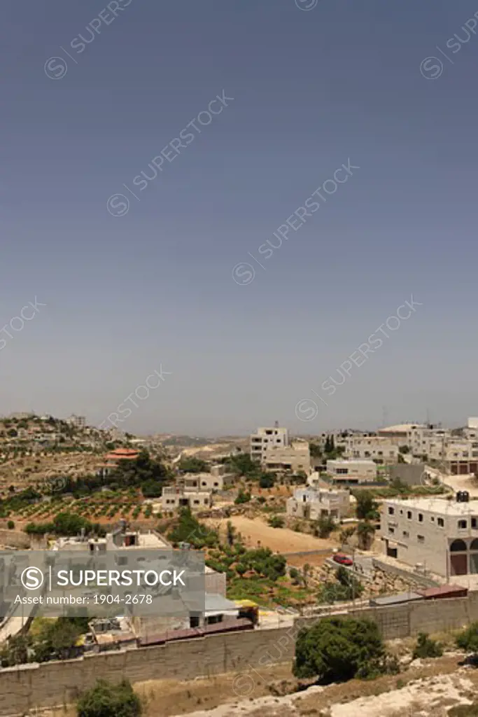 A view from the bell tower of the Russian Orthodox Church in Hebron