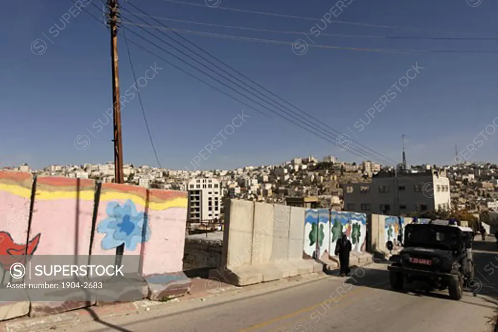 The road to Tel Rumeida in Hebron