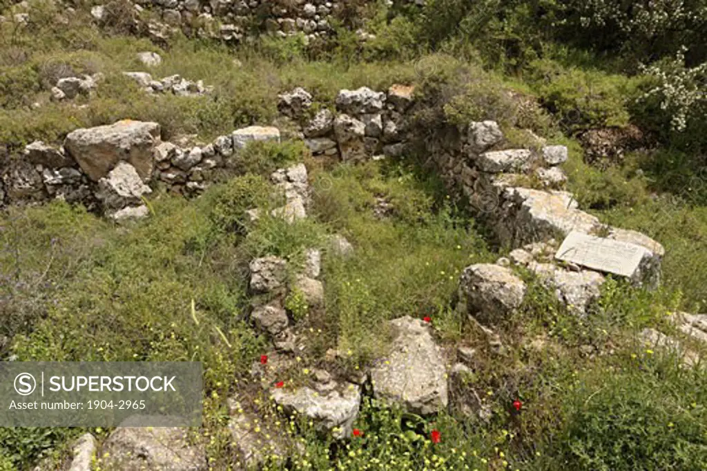 Archeological remnants in Tel Shiloh