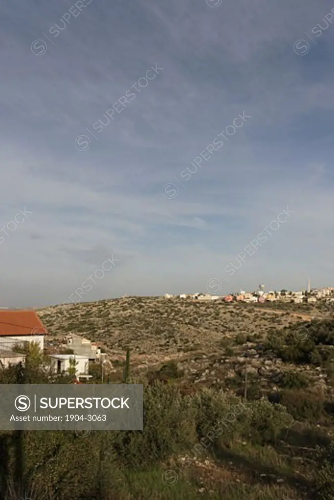 Palestinian village Saniria as seen from settlement Ets Ephraim