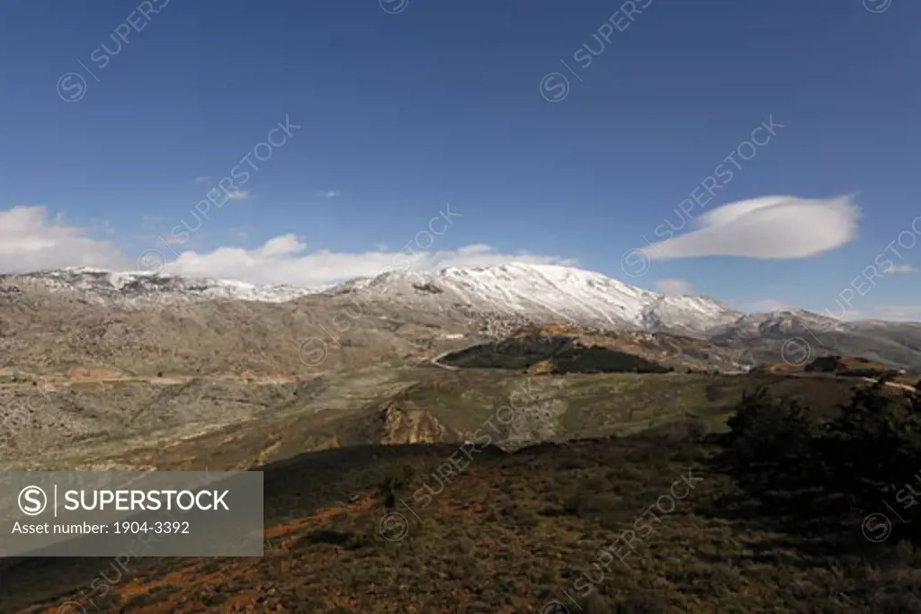 A view from Nimrod of Mount Hermon