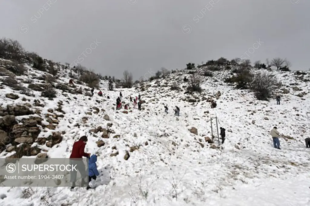Snow on Mount Hermon