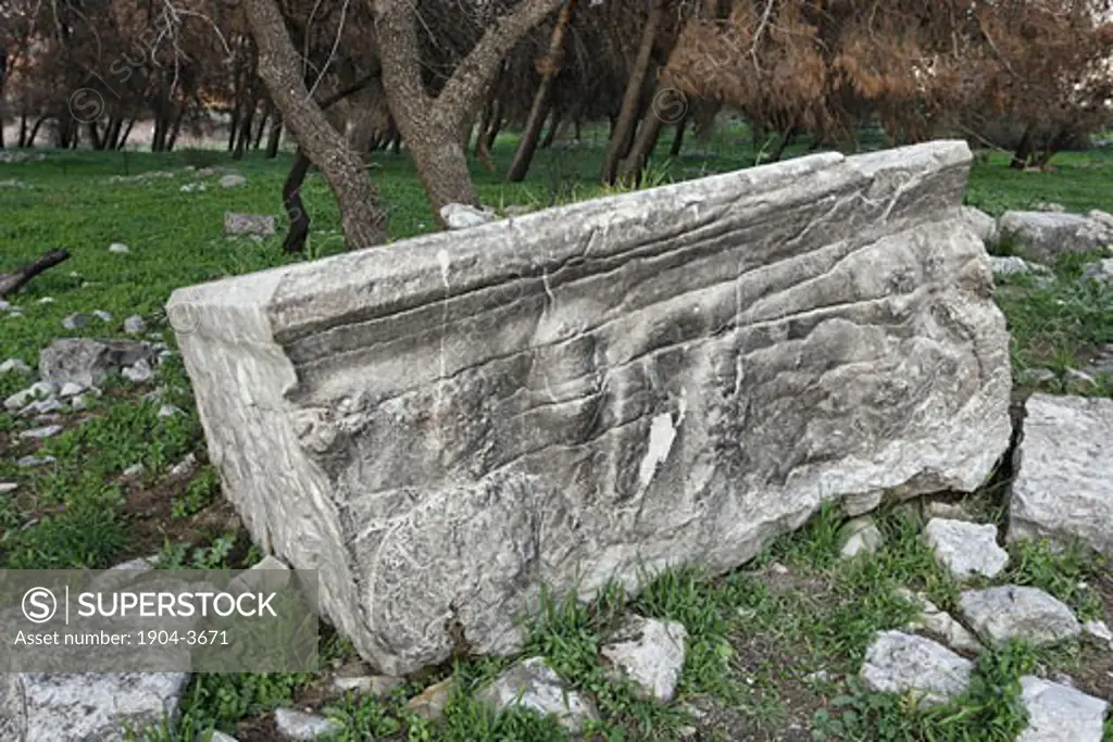 Roman sarcophagus in Tel Kadesh