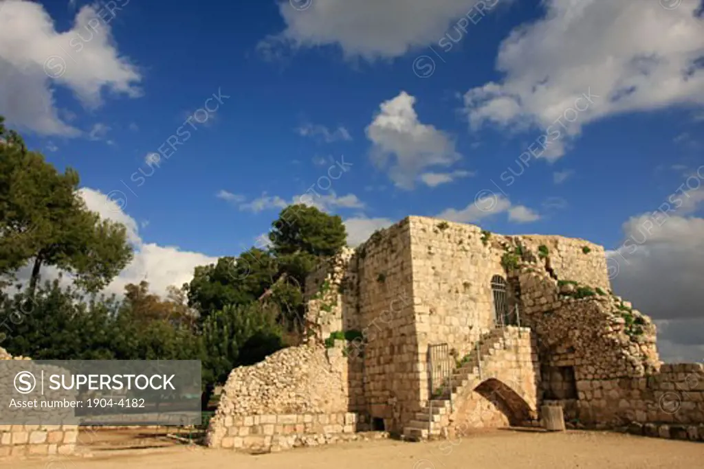 Ottoman fortress Binar Bashi on Tel Afek the location of the Roman city Antipatris