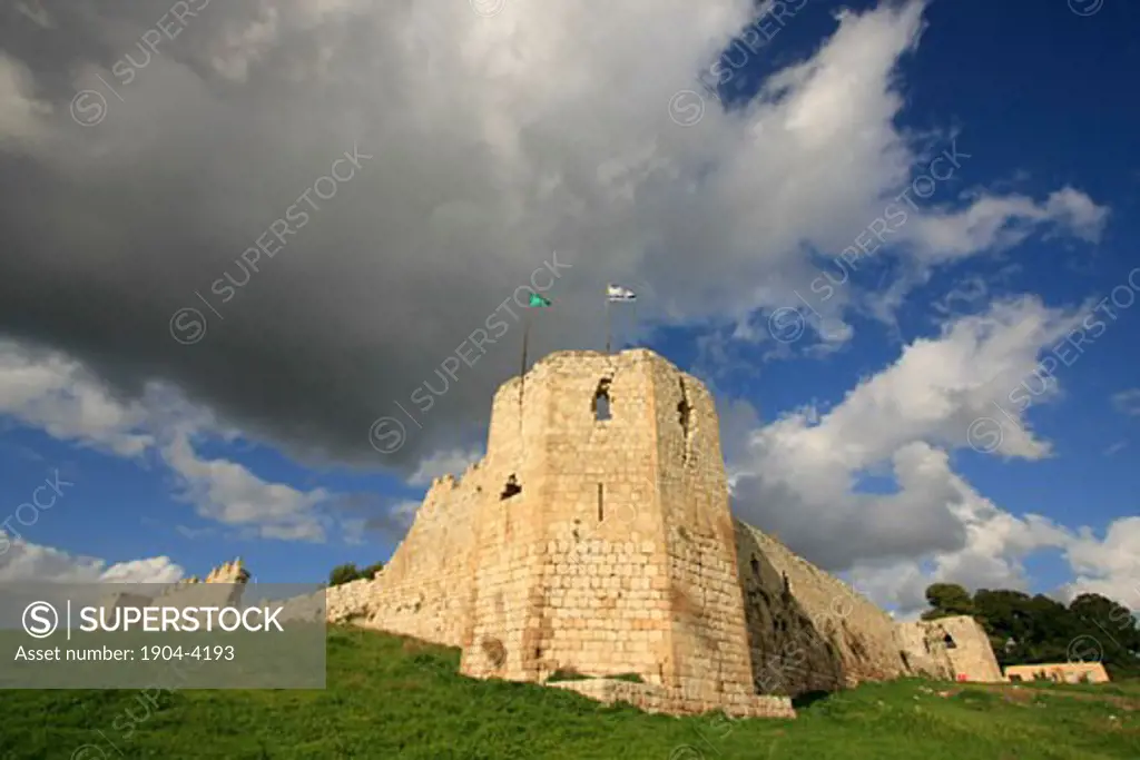 Ottoman fortress Binar Bashi on Tel Afek the location of the Roman city Antipatris