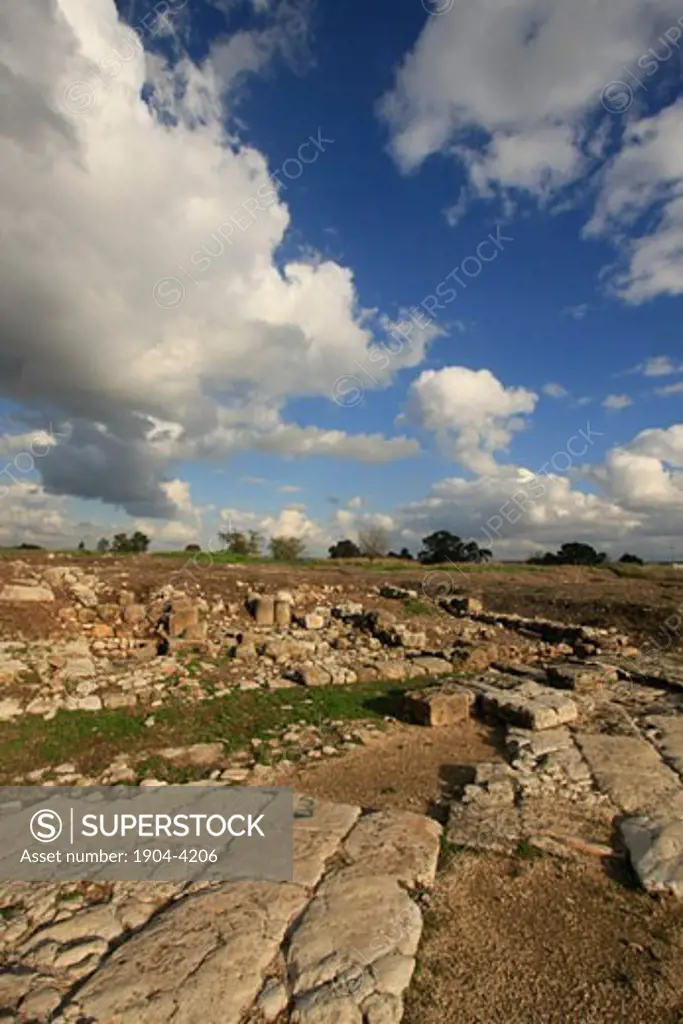 Remains of the Roman city Antipatris built by King Herod