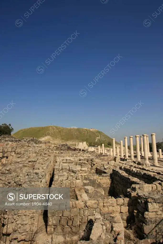 Beth Shean Ruins of the Roman-Byzantine city Scythopolis