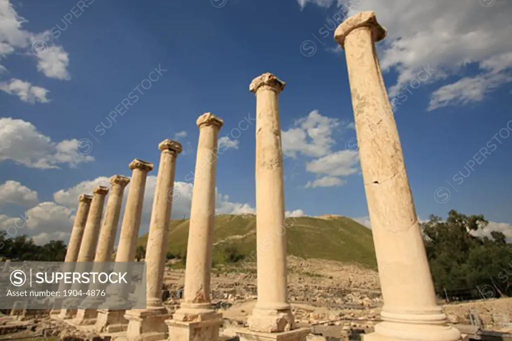 Beth Shean Ruins of the Roman-Byzantine city Scythopolis