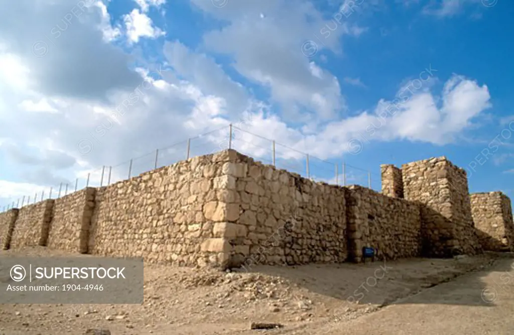 Israel the Negev desert The Israelite fortress at Tel Arad