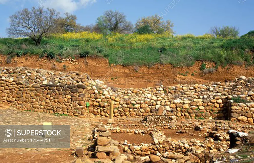 Israel Tel Dan the ruins of the city from the Canaanite and Israelite periods