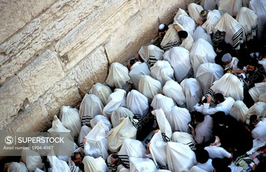 Jerusalem The Priestly Blessing Ceremony by the Western Wall