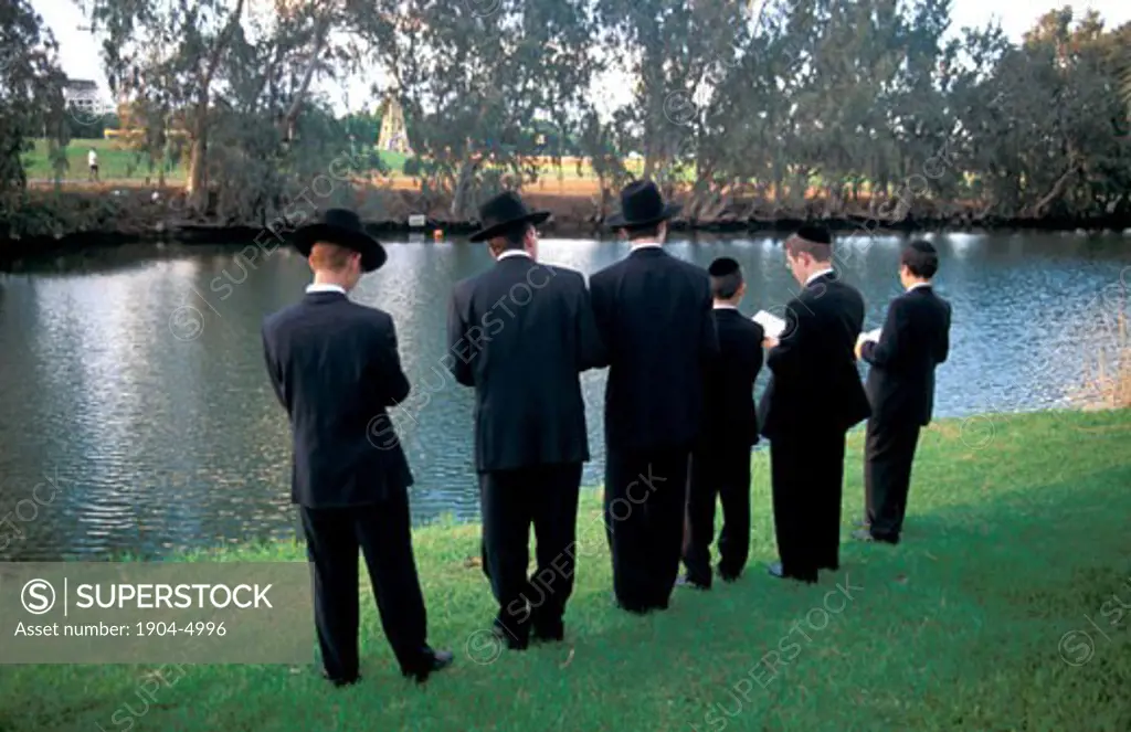 Israel Tel Aviv Tashlich Prayer by the Yarkon River