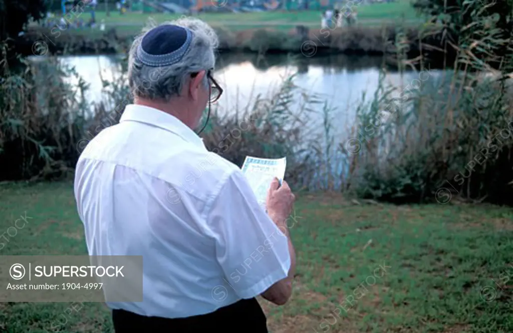 Israel Tel Aviv Tashlich Prayer by the Yarkon River