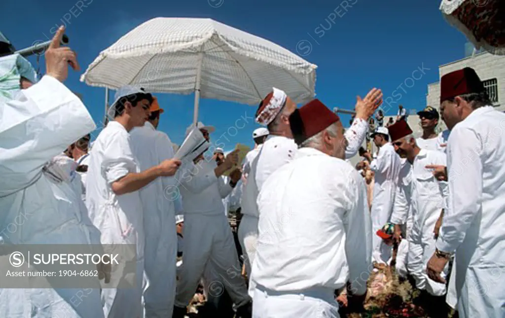 Samaria the Samaritan Passover Sacrifice on Mount Gerizim