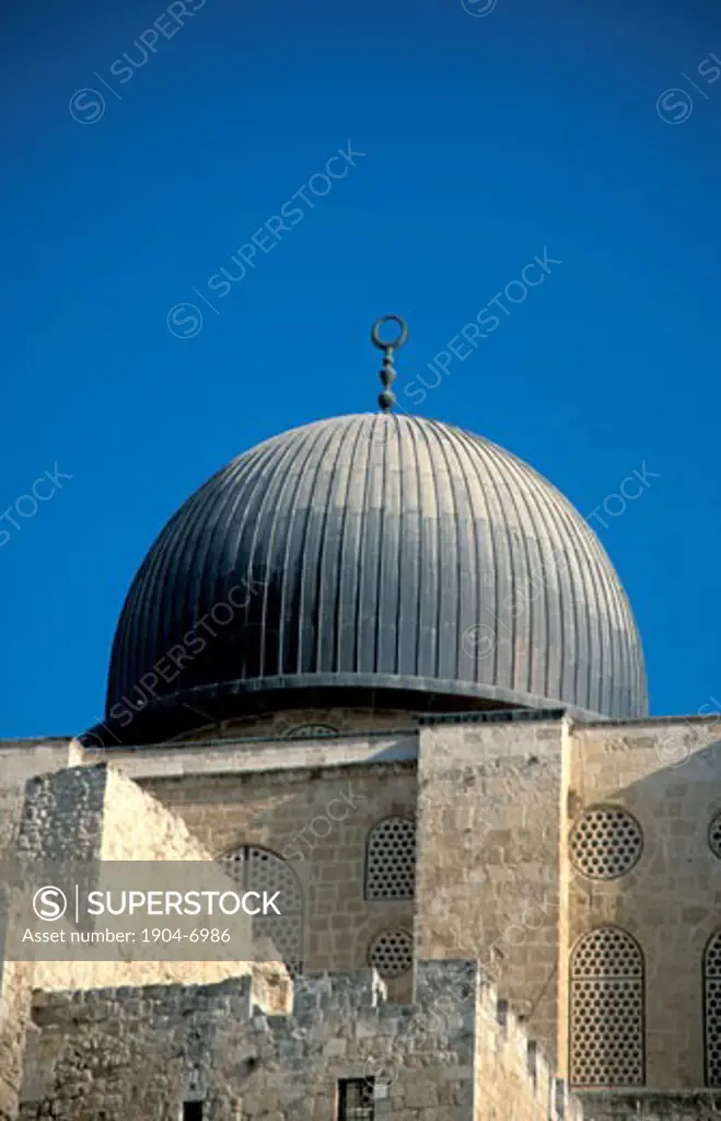 Jerusalem Old City the dome of Al Aqsa Mosque