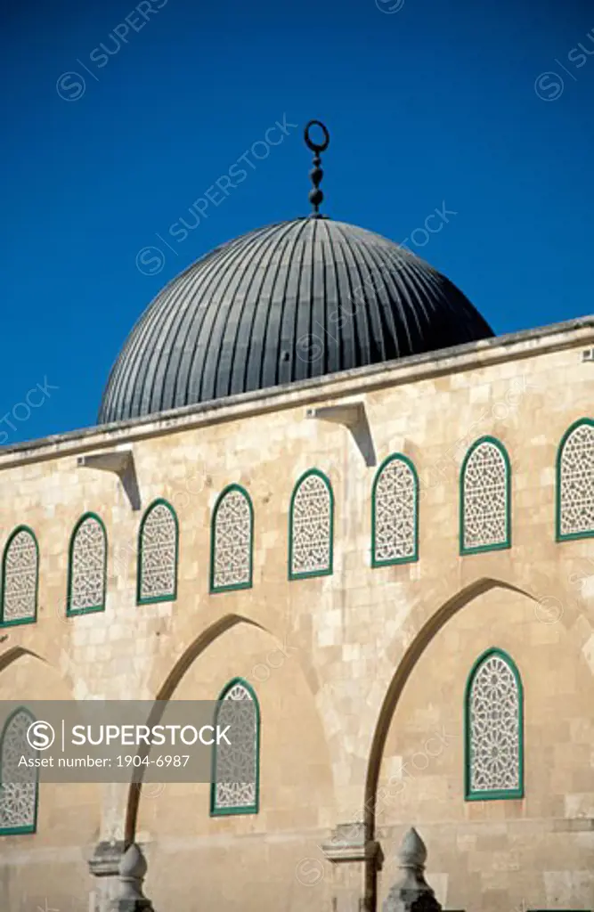 Jerusalem Old City the dome of Al Aqsa Mosque