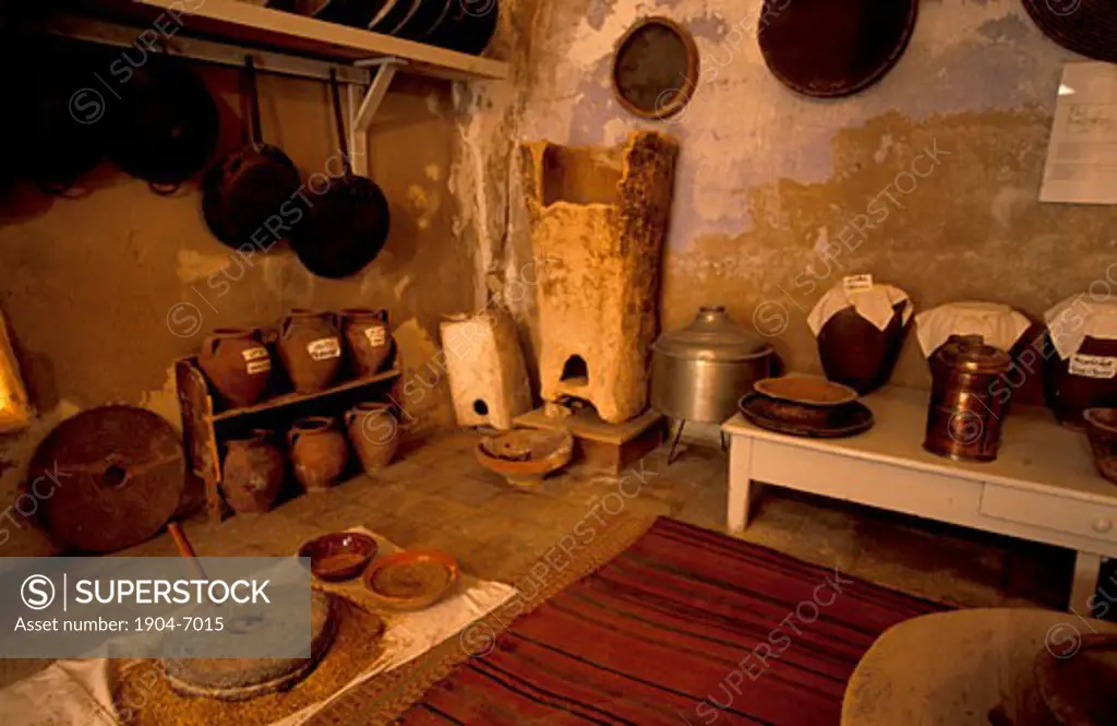 Old Bethlehem Folklore Museum a traditional Palestinian kitchen