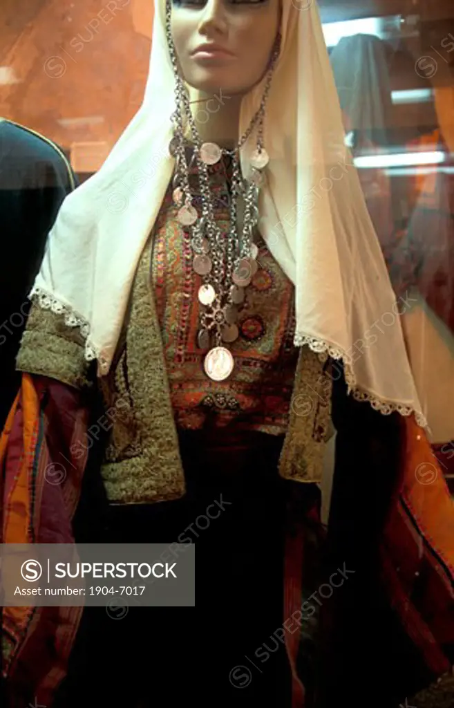 Old Bethlehem Folklore Museum A traditional Palestinian dress
