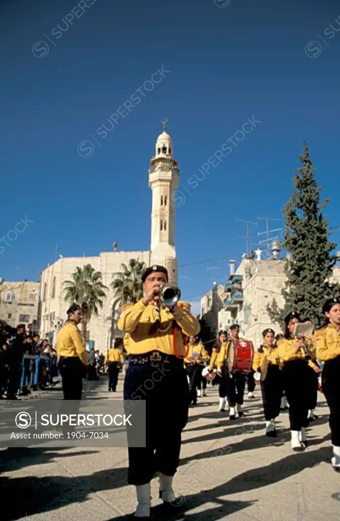 Bethlehem Palestinian band at the Christmas Procession