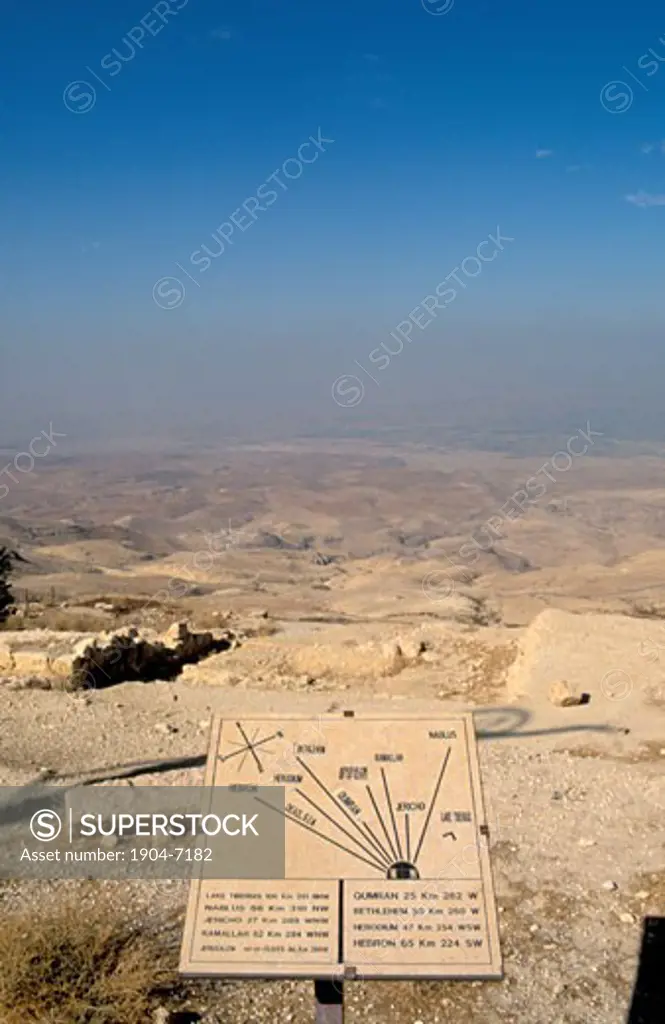 Jordan the view West of Mount Nebo