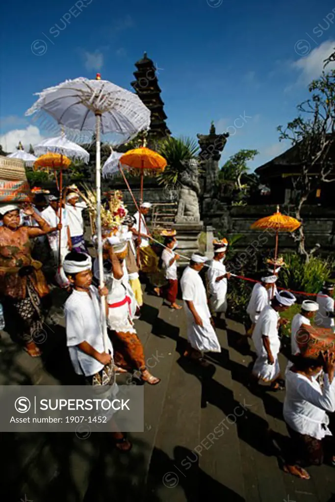 Pilgrims entering the temple of Besakih Bali Indonesia