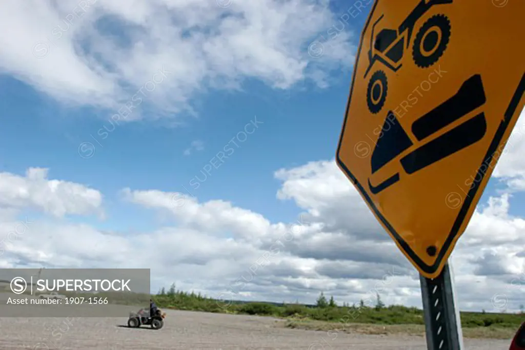 During the summer in Kuujuak  people use quads