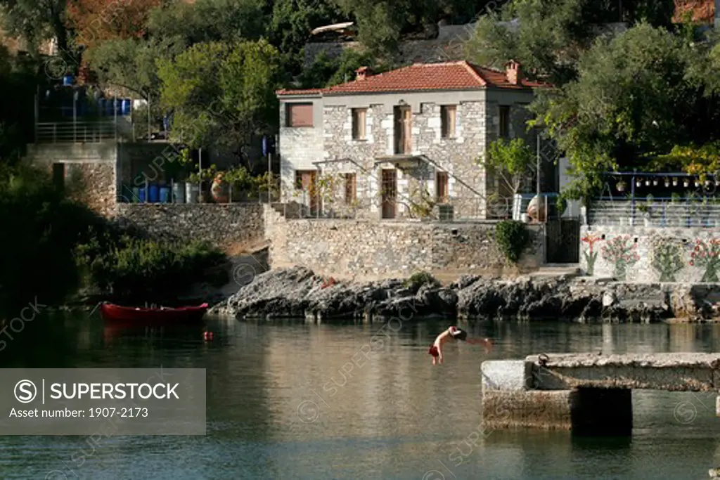A small bay on the Pelion peninsula Greece