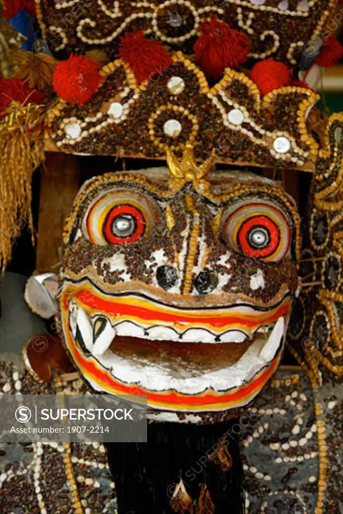 Detail of a celebration mask Bali Indonesia